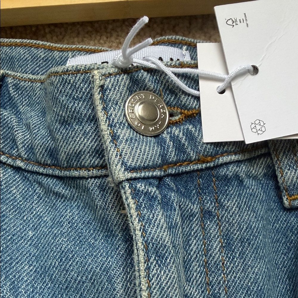 NWT. 10 Crosby Derek Lam Sutton Vintage Denim Skirt - Picture 11 of 12